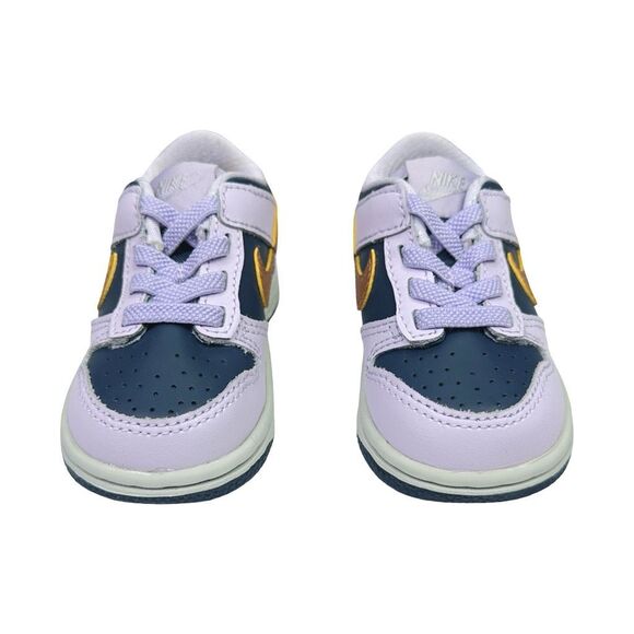 Nike Dunk Low SE (Toddler) - Thunder Blue / Metallic Copper - Size 4C - Picture 2 of 8